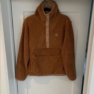Cozy Brown Fleece Pullover